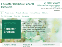 Tablet Screenshot of forresterbrothers.co.uk